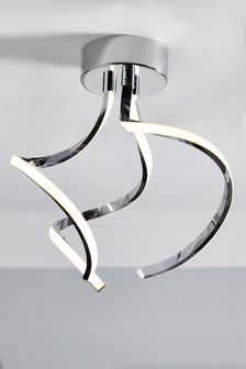 Chrome Callie Flush Ceiling Light (264900) | €92