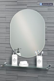 Drapé Lincoln Petit miroir de salle de bain ovale