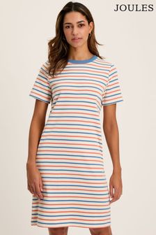 Joules Eden Striped Short Sleeve Jersey Dress With Pockets