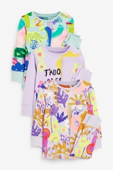 3 Pack Floral/Character Cotton Snuggle Pyjamas (9mths-8yrs)