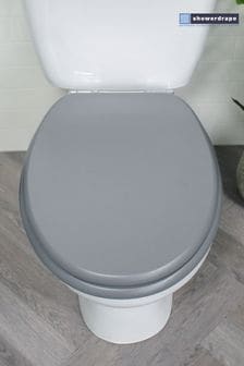 Showerdrape Grey Oxford Wooden Toilet Seat (266714) | €44