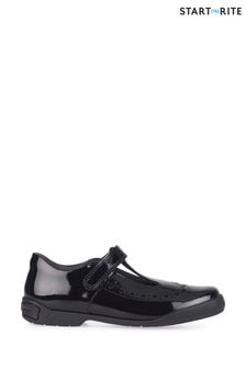 Start-Rite Leapfrog Black Leather School Shoes Narrow Fit (266825) | 62 €