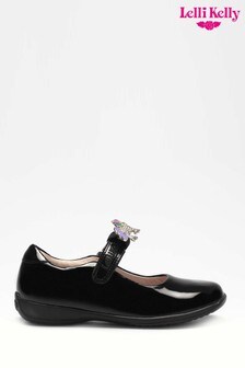 Lelli Kelly Black Patent Classic Unicorn Shoes (266862) | ₪ 251