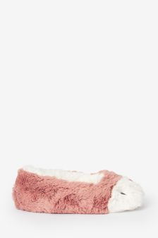 Pink Recycled Faux Fur Character Slippers (267108) | €14 - €17.50