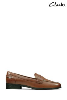 Clarks Tan Brown Leather Hamble Loafer Shoes (268127) | 89 €