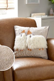 Grey Soft Sheep Cushion (268199) | R322