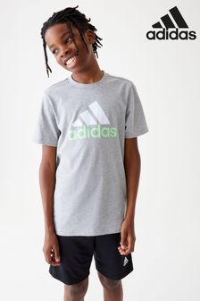 adidas Sportswear Essentials Two Colour Big Logo Cotton T-Shirt