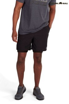 Pantalones cortos de rendimiento negros 2 en 1 de Raging Bull (268491) | 58 €