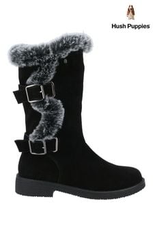 Hush Puppies Black Megan Ladies Mid Boots (268953) | 161 €