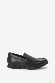 Black Standard Fit (F) School Leather Loafer Shoes (269548) | €16 - €22