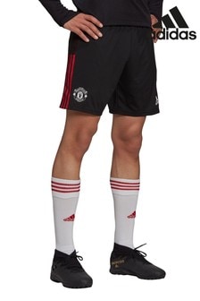 adidas Black Manchester United Training Shorts (269685) | $77