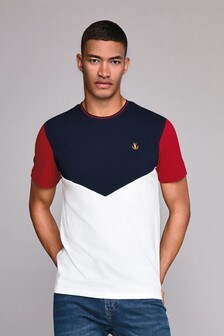 חולצת טי בשילוב צבעים 