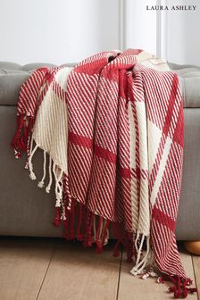 Laura Ashley Cranberry Red Dylan Throw (270476) | €74