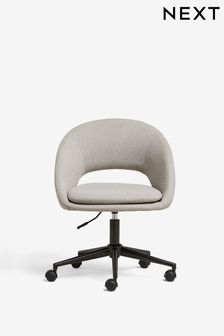 grey spinny desk chair