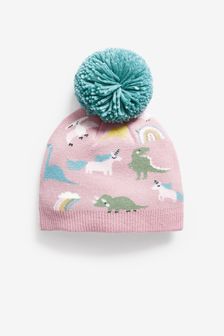Pink Pom Pom Beanie Hat (3mths-10yrs) (271463) | ₪ 23 - ₪ 27