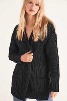 Cardigan torsadé