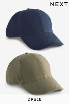 Navy Blue/Khaki Green Caps 2 Pack (272403) | AED75