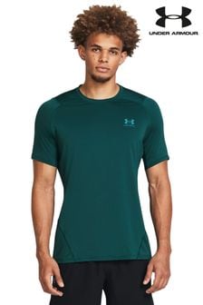 Under Armour Teal Blue HeatGear Fitted Short Sleeve T-Shirt (272702) | 178 QAR