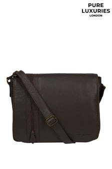 Pure Luxuries London Jefferson Leather Messenger Bag (272763) | ₪ 396