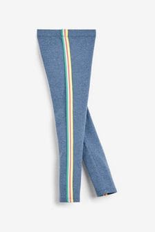 Blue Marl Rainbow Side Stripe Leggings (3-16yrs) (272839) | €7 - €13