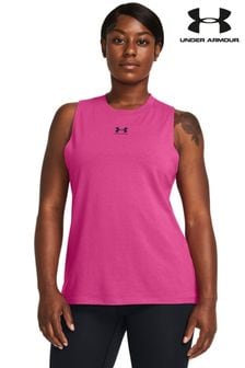 Under Armour Pink Campus Muscle Vest (273130) | 172 SAR