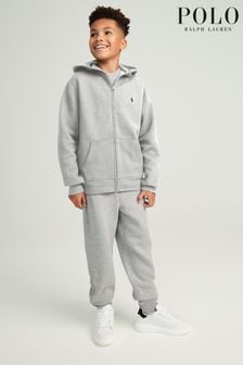 Sweat à capuche Polo Ralph Lauren zippé gris à logo (273610) | €81 - €91