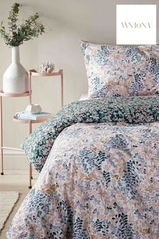 Vantona Blue Ditsy Floral Duvet Cover and Pillowcase Set
