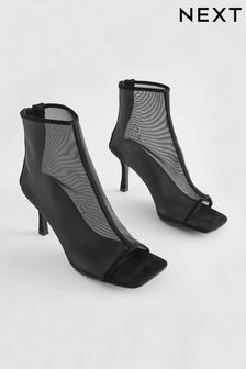 Črna - Prosojni škornji z mrežico Forever Comfort® (273861) | €20