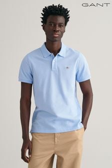 Capri-Blau - Gant Shield Polo-Shirt in Regular Fit (274241) | 123 €