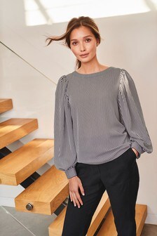 Chemisier à manches bouffantes