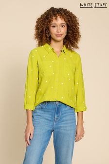 White Stuff Yellow Sophie Organic Cotton Shirt (274602) | AED278