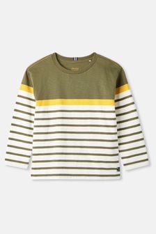 Joules Green/White Striped Long Sleeve Top (274858) | €20.95 - €24.95