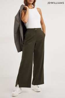 JD Williams Olive Green Split Hem Trousers (274890) | 110 zł