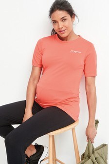 Coral Pink Maternity/Postpartum Seamless Active Support Top (274963) | ₪ 60