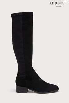 L.K.Bennett Black Bella Bella Stretch Knee Boots (275411) | 482 €