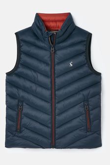 Joules Crofton Navy Blue Showerproof Quilted Gilet (275789) | ￥5,800 - ￥6,330