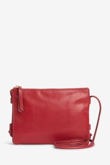 Красный - Кожаная сумка через плечо (276026) | 13 420 тг