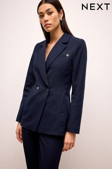 Navy Tailored Double Breasted Blazer (276309) | kr811