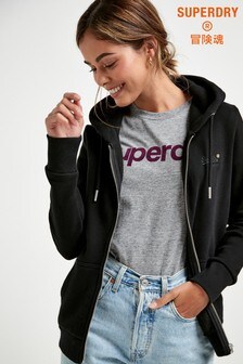 Sweat à capuche Superdry Orange Label zippé