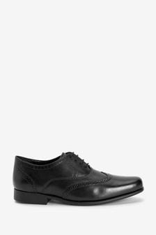 Noir - Chaussures Richelieu Oxford en cuir pour l'école (277355) | €12 - €17