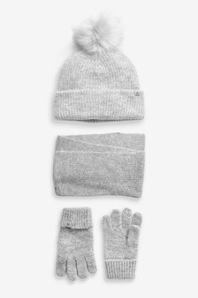Grey Hat, Gloves & Scarf (3-16yrs) (277515) | $27 - $32