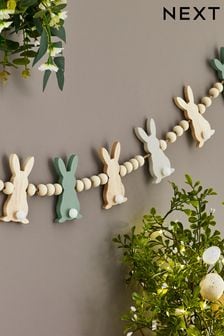 Natural Easter Bunny Wooden Bunting (279056) | €15