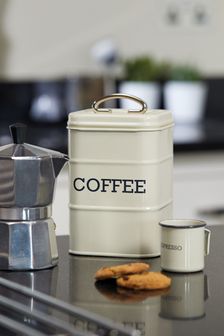 Cream Printed Coffee Canister (279317) | €16