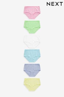 Cotton Blend Knickers 6 Pack