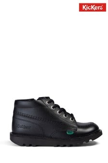 Черный - Кожаные туфли с молниями Kickers Junior Kick Hi (280225) | €79