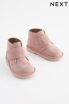 Pink Suede Desert Ankle Boots (281097) | €13.50 - €15.50