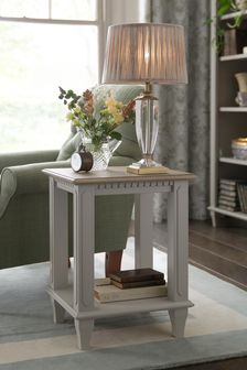 Laura Ashley Pale French Grey Hanover Side Table (281974) | €404
