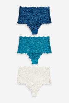 Lot de trois slips en dentelle