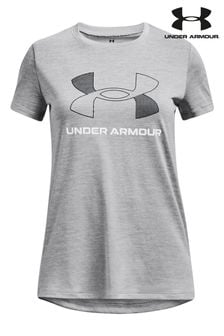 Under Armour Grey UA Tech BL Twist Short Sleeve T-Shirt (282328) | 115 SAR