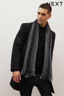 Monochrome Stripe Knitted Scarf (282347) | €13